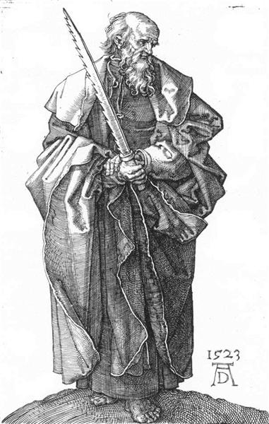 St Simon, 1523 - Альбрехт Дюрер
