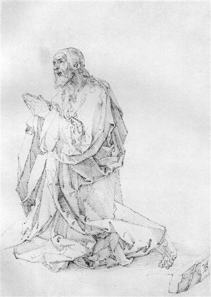Study of a Christ on the Mount of Olives, 1515 - 1518 - 杜勒