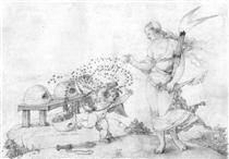 Venus und Amor - Albrecht Dürer