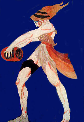 Эскиз костюма к спектаклю "Фамира Кифаред", 1916 - Александра Экстер