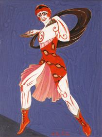 Costume design for theatre Moscow - Alexandra Exter