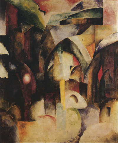 Кубистический интерьер, 1912 - Александра Экстер