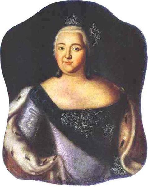 Portrait of Empress Elizaveta Petrovna, c.1750 - c.1760 - Алексей Антропов
