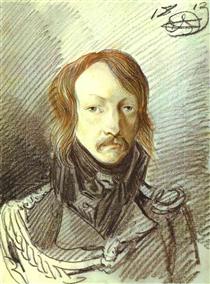 Portrait of A. P. Lanskoy - Alexander Orlowski