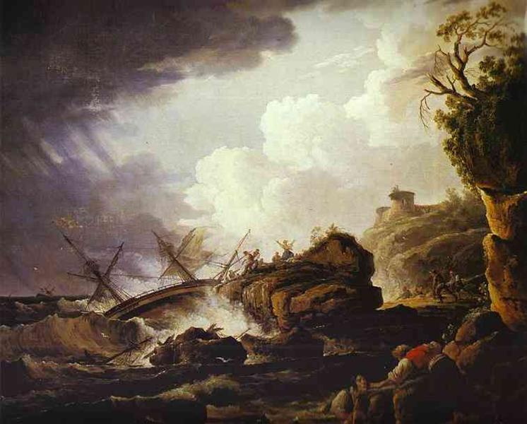 Shipwreck, c.1809 - Олександр Орловський