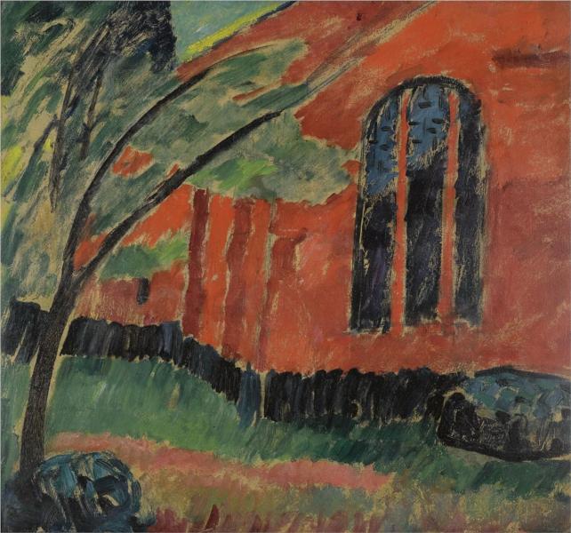 The church in Prerow, 1911 - Alexej von Jawlensky