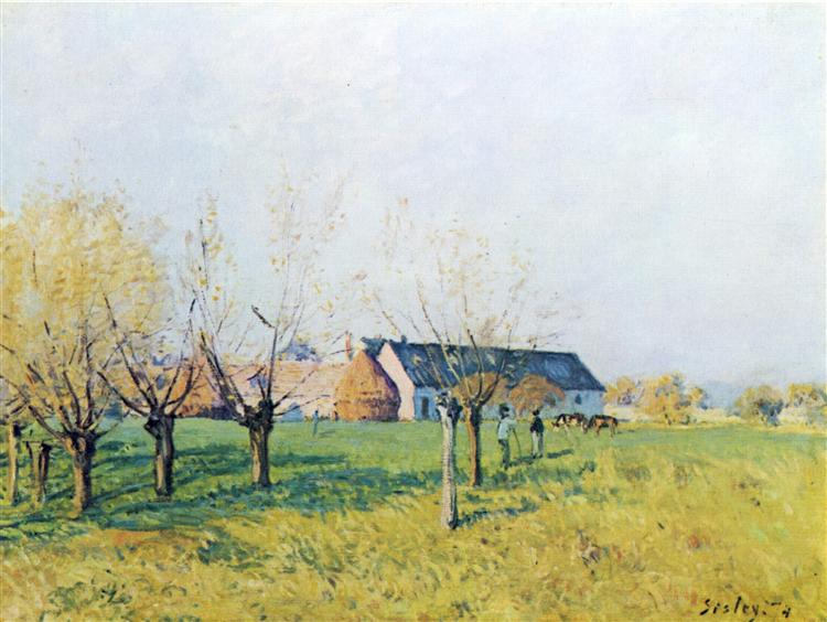 Farm to Höllenkaff, 1874 - Alfred Sisley