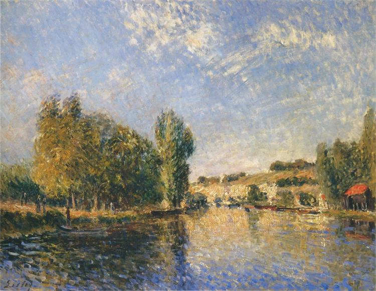 The Loing at Moret, 1883 - Alfred Sisley