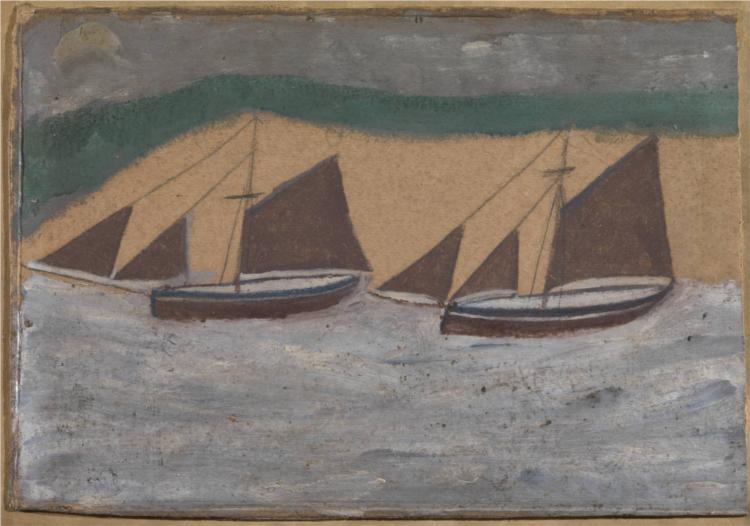 Two Boats, 1928 - Alfred Wallis