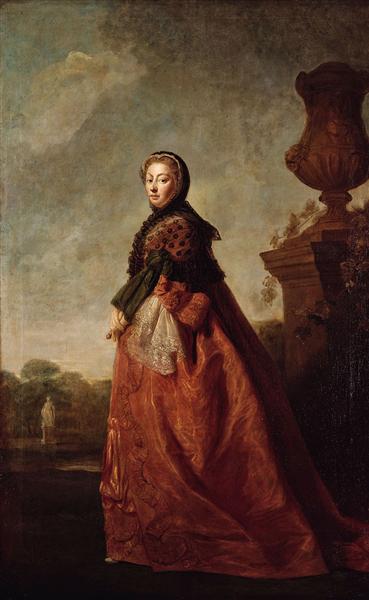 Portrait of Augusta of Saxe Gotha, Princess of Wales, c.1780 - Аллан Рэмзи