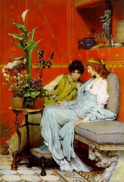 Confidences, 1869 - Sir Lawrence Alma-Tadema