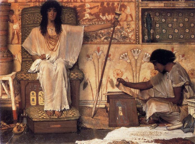 Иосиф — надзиратель зернохранилищ фараона, 1874 - Лоуренс Альма-Тадема