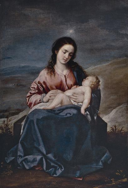 The Virgin and Child, 1643 - Алонсо Кано