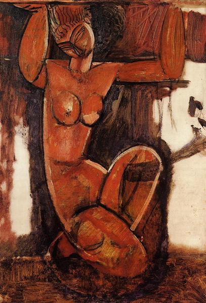 Caryatid, c.1912 - Amedeo Modigliani