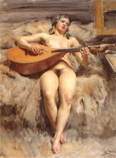 Idylle d'atelier, 1918 - Anders Zorn