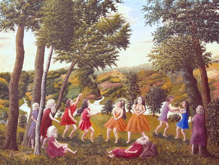 Greek Dance in a Landscape, 1937 - André Bauchant