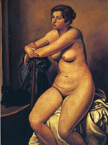 The nude female near the cat, 1923 - Андре Дерен
