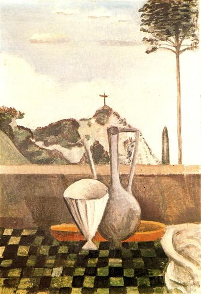 The Still life in front of cross on top of the mountain, 1912 - 安德列·德兰