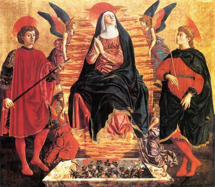 Our Lady of the Assumption with Saints Miniato and Julian, 1450 - Андреа дель Кастаньйо