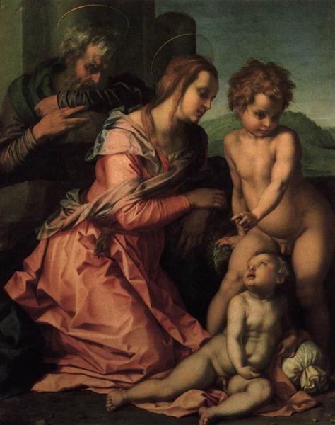Holy Family, 1520 - 安德烈亞·德爾·薩爾托