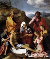Pietà with Saints - Андреа дель Сарто