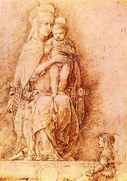 Madonna and child, c.1490 - Андреа Мантенья