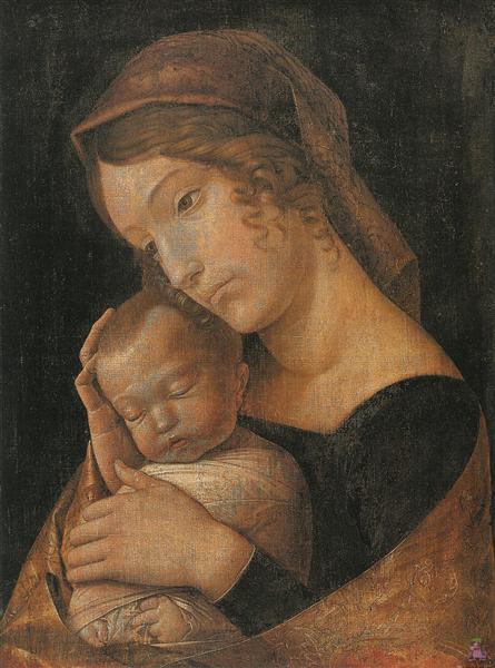Virgin and Child, 1465 - 1470 - Андреа Мантенья