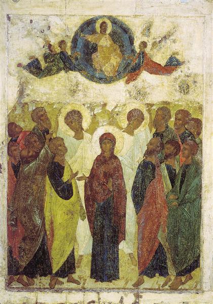 Ascension of Jesus, 1408 - Andréi Rubliov