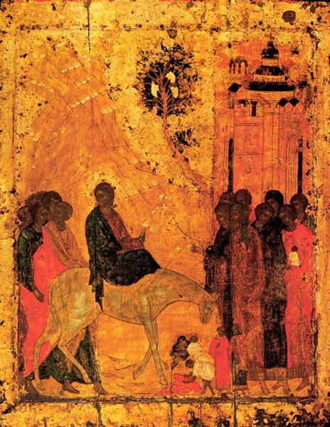 Lord's entry into Jerusalem, 1405 - Andréi Rubliov