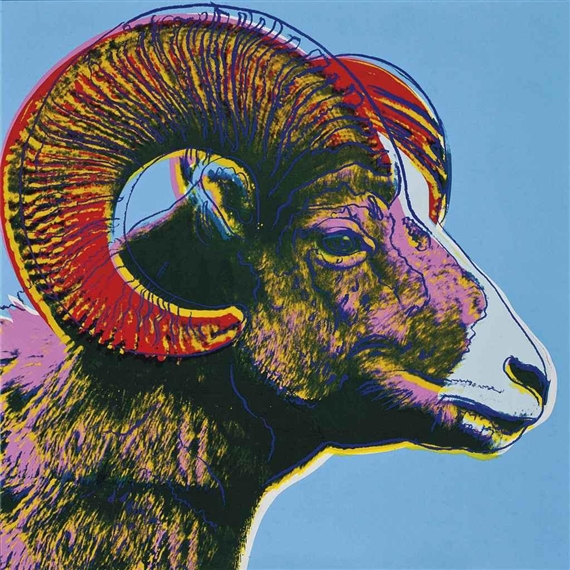 Bighorn Ram (Endangered Species), 1983 - Andy Warhol