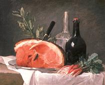 Still Life with a Ham - Anne Vallayer-Coster