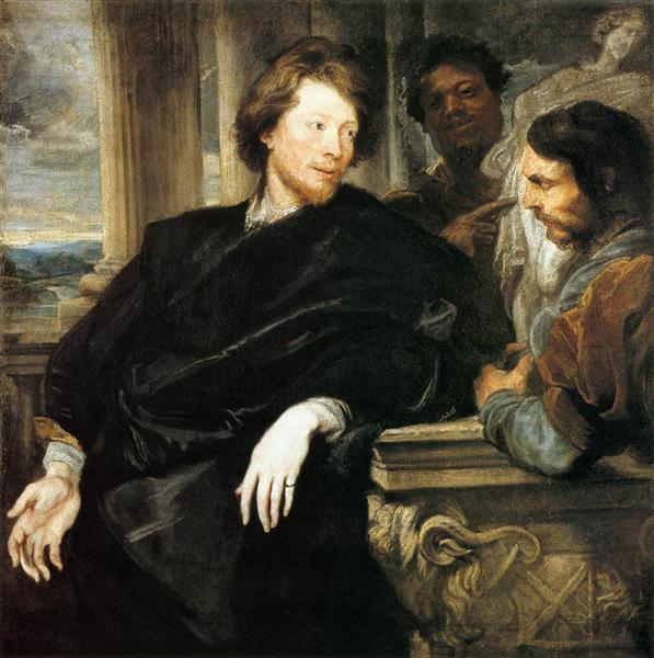 Джордж Гейдж с двумя мужчинами, 1622 - 1623 - Антонис ван Дейк