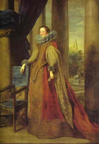 Портрет дамы, предположительно маркизы Джеронимы Спинолы, 1621 - 1627 - Антонис ван Дейк