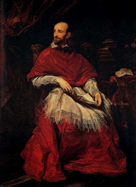Portrait of Cardinal Guido Bentivoglio, c.1625 - 范戴克