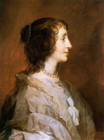 Queen Henrietta Maria - Antoon van Dyck