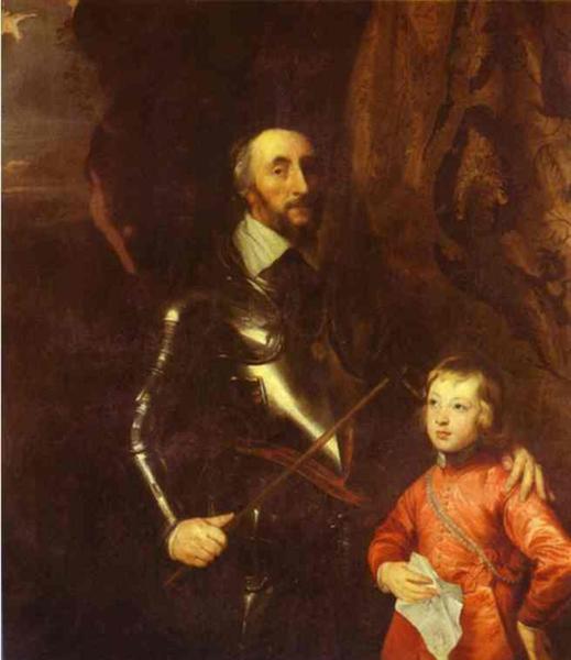 Томас Говард, 2-й граф Арундельский и Суррейский со своим внуком лордом Малтраверсом, 1635 - Антонис ван Дейк