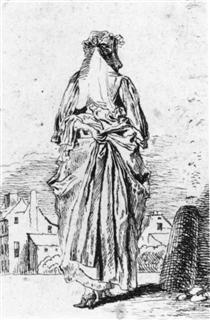 Back of Woman - Antoine Watteau