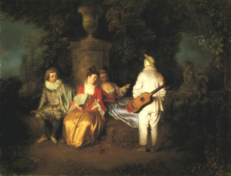 La Partie Carrée, c.1713 - Antoine Watteau