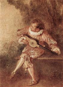 Le Donneur de sérénades - Antoine Watteau