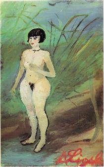 Nude of woman - Antonio Ligabue