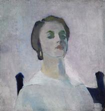 Portrait of Katharine Rhoades - Артур Бичем Карлес
