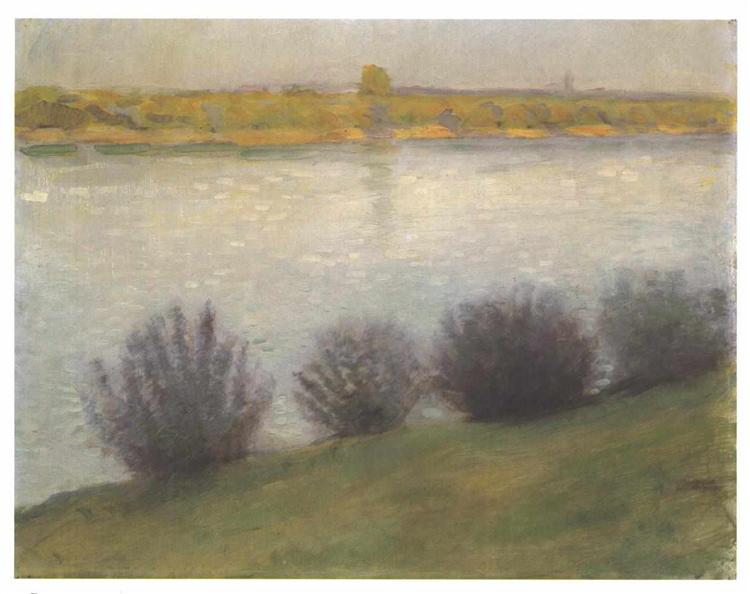 At the Rhine near Hersel, 1908 - August Macke
