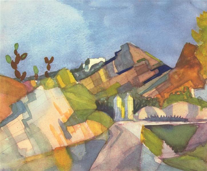 Rocky Landscape, 1914 - 奧古斯特·馬克