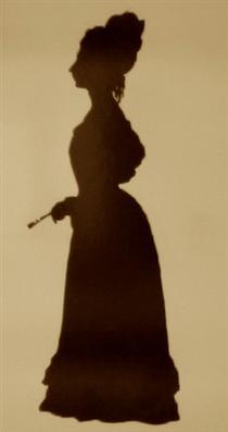 Silhouette of Fanny Brawne - Auguste Edouart