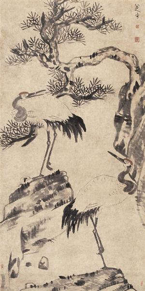 Pine and Cranes - Bada Shanren