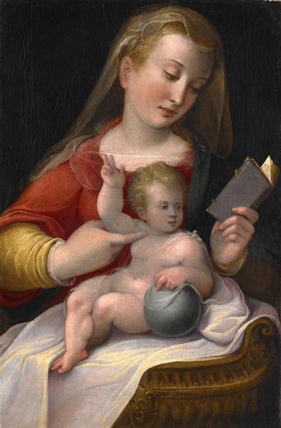 Мадонна з немовлям, 1585 - Барбара Лонгі