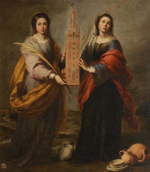 St. Justina and St. Rufina, 1675 - Бартоломео Естебан Мурільйо