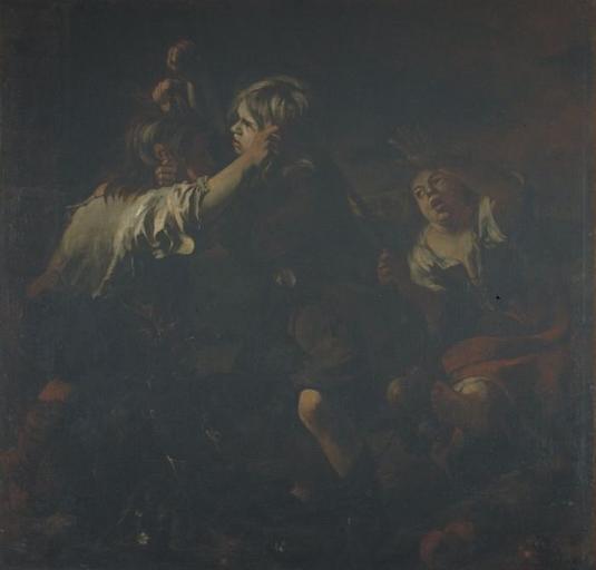 Two Kids are fighting - Bartolomé Esteban Murillo