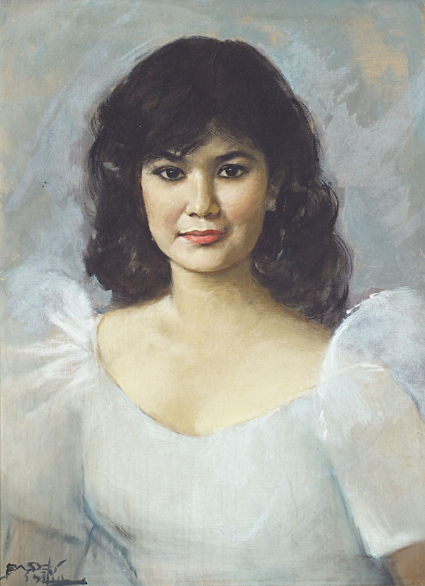 Potret Wanita Basuki Abdullah WikiArt org