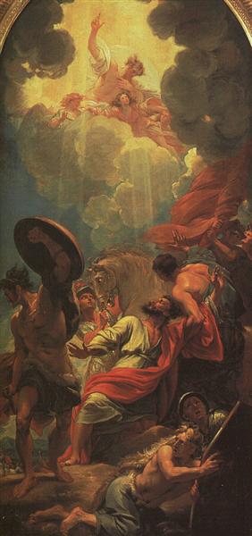 Central panel of a triptych (study for a window at St. Paul's Church, Birmingham) - Benjamin West